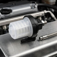 Disposable Fuel Filter with Clear Body 20 Micron Marine Outboard Fuel Filter Impact-Resistant for Boat Owners