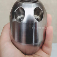 High Pressure Nozzle for Sewer Cleaning Stainless Steel with Ceramic Tip Pipe Cleaning Truck Accessory
