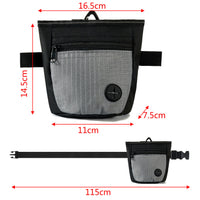 Magnetic Pet Training Treat Pouch - Oxford Cloth Dog Walking Waist Bag