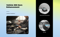 Waterproof Car Horn, High/Low Tone, for SUV & Pickup Mods
