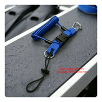 Quick Release Coil Lanyard Anti-Drop Scuba Diving Camera Lanyard Extends to 1.5m Coiled Spring Rope for Snorkeling