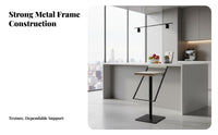 Adjustable rotating tavernstool Minimalist Design Pedestal Stool with support Support