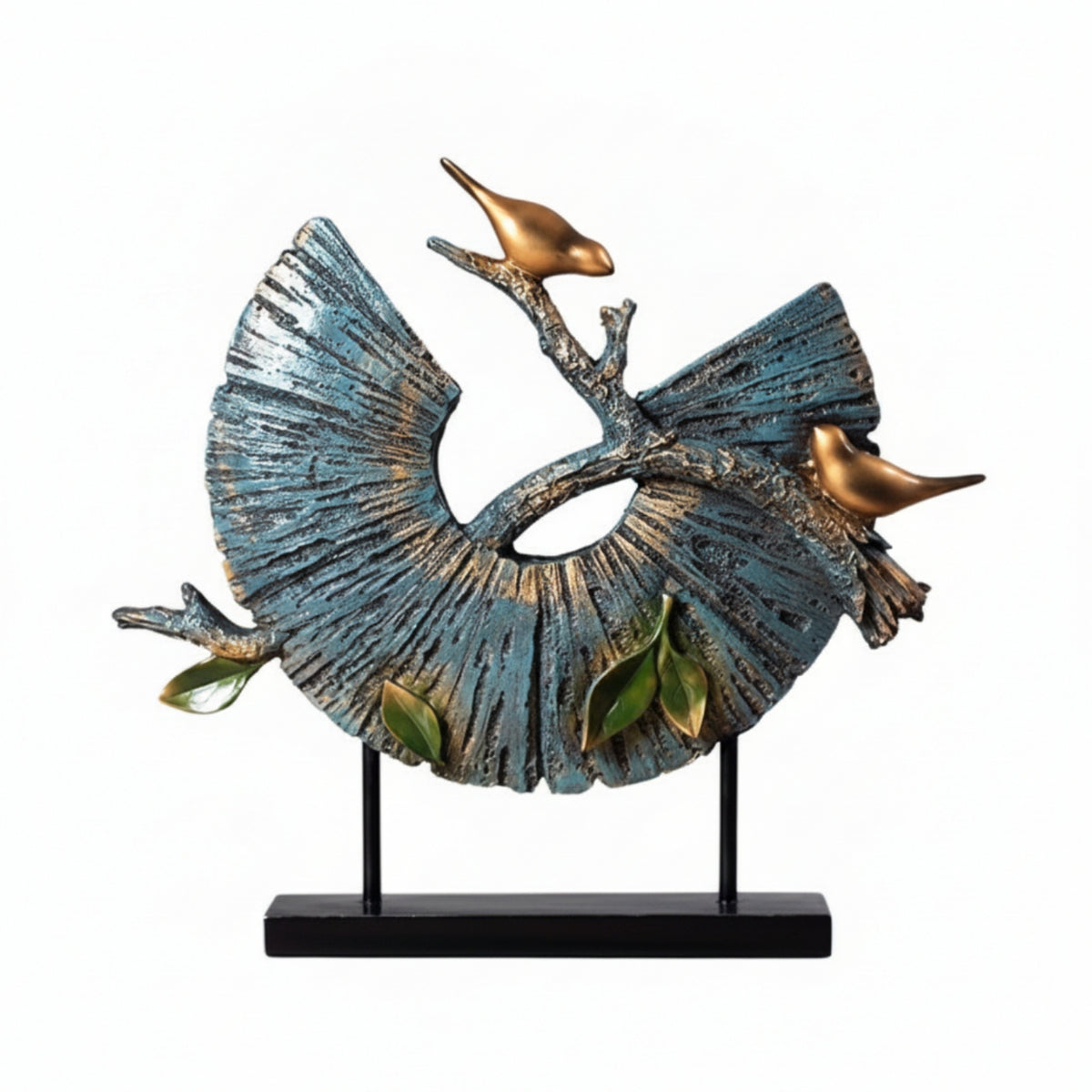 Abstract Bird Sculpture Modern Bird Sculpture Textured for Console Table