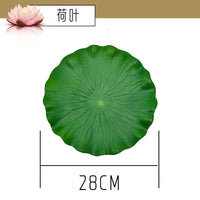 仿真荷花装饰假花荷叶鱼缸水池塘造景漂浮塑料摆件睡莲花供佛道具