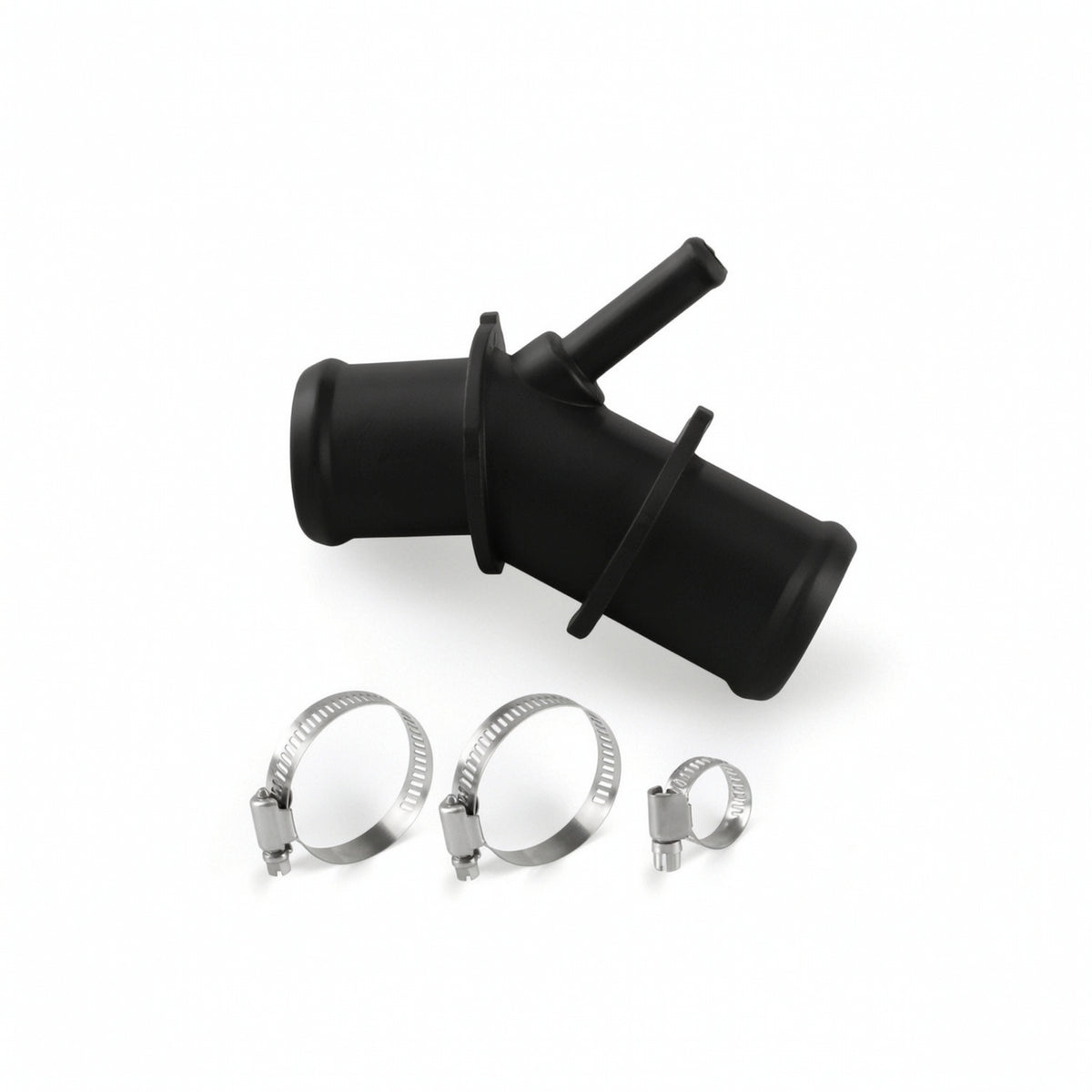 Stepped Cooling-System Hose Adapter with Clamps High-Temperature Resistant Coolant Hose Connector Adapter with Clamps Leak-Proof Coolant Line Connector Reinforced for Automotive Repair