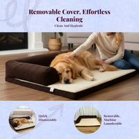 Removable Dog Sofa Bed, Non-Slip Comfort Mat
Easy to Clean
