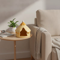 Ceramic Hamster Easy to Clean Small Animal Hideaway Cool Hideaway for Cages, Tabletops