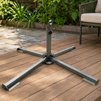 Outdoor Sunshade Umbrella Cross Base Stand Foldable Commercial Advertising Umbrella Accessory