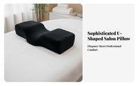 Breathable U-Shaped Lash Extension Pillow Skin-Friendly U-Shaped Lash Pillow for Beauticians, Estheticians, Spa, Home Business