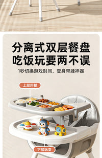 儿童餐椅多功能可调节家用婴幼吃饭餐桌椅便携式成长宝宝餐椅批发