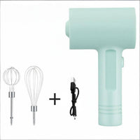 Rechargeable Cordless Electric Whisk 3 Speed Control Handheld Egg Beater 304 Stainless Steel Wireless Batter Mixer Lightweight for Bakers