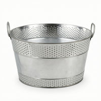 Ice Tub with Handles Tapered Bottle Chiller Portable for Hosts, Bartenders