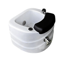 Multifunctional Acrylic Surfing Foot Bath Basin with Massage and Colorful Light, EU Plug