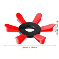 Exercise Ball Base Holder Grooved Surface Fitness Ball Holder Circular Circular Base