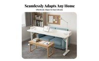 Adjustable Overbed Desk Movable with casters Overbed Laptop Cart Rolling Casters Mobile Table for Students, Bedridden Patients, Bedroom, Dorm Room