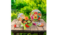 Squeezable Soft Toy Play Set with Storage Box Interactive Fruit and Vegetable Plushies with Basket Cute Fruit and Vegetable Basket Soft Toy Toddler for Toddlers, Babies, Infants, Home, Nursery, Tummy Time