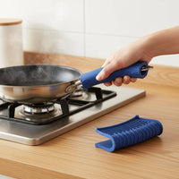 Silicone Pot Grip Cover Versatile Fit Heat Resistant Pan Grip Sleeve Soft & Comfortable Silicone Pot Ear Clip for Camping