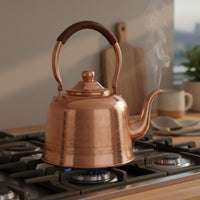 Stovetop Copper Teapot Easy to Pour Copper Stovetop Kettle Kitchenware for Home Use