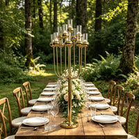 Floor Candelabra with Base Freestanding Floor Candelabra Romantic for Banquets