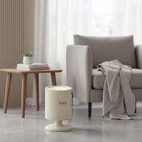 Press Top Trash Can Stylish Design Lidded Trash Can Odor Control for Bedroom