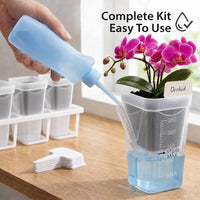 Self-Watering Plant Pot with Tray, Plastic, for Succulents and Seedlings