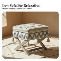 Armless Floor Sofa Module North African evoking Living Room Furniture Easy Assembly