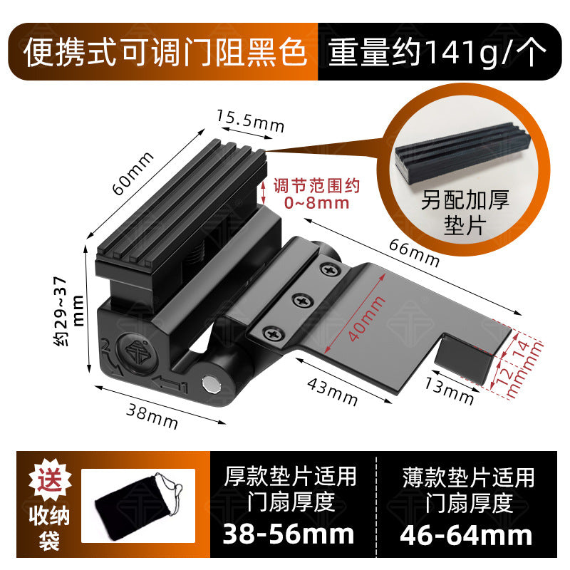 Port Door Stop Blk