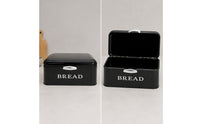 Vintage Metal Bread Box with Hinged Lid Sturdy Countertop Bread Keeper Rust-Proof Storage Container with Lid Food-Safe for Kitchen