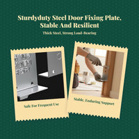 Reinforces wooden doors, easy install