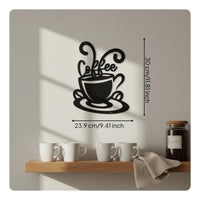 Coffee Cup Wall Decor 3D Effect Coffee Cup Wall Art Easy to Hang for Cafe Owners