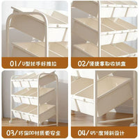 Children's Toy Storage Rack, 4-Tier Multi-layer Shelf