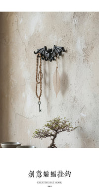 American Country Retro Cast Iron Bat Hook Wall Mount