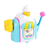Manual Bubble Maker Ice Cream Toy for Bath