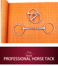 O-Ring Snaffle Horse Bit, Iron, 130mm, Non-Injurious