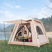 Quick-Setup Inflatable Camping Tent Protection Inflatable Cabin Tent Large Weatherproof for Families