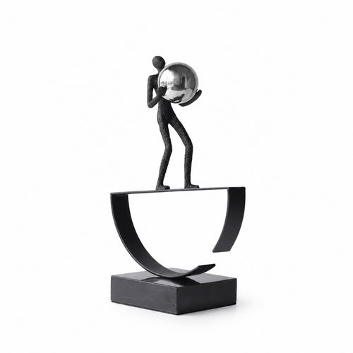 Abstract Figure Sculpture Modern Abstract Sculpture Minimalist Human Figure Statue for Clean Design Aficionados, Art Collectors, Living Room, Office