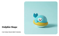 Automatic Water Spray Fountain Bath Toy Waterproof Design Marine Creature Sprinkler Toy Polished Rounded Edges for Toddlers, Infants