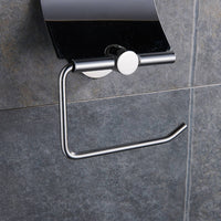 Toilet Roll Holder Metal Wall Mounted Bathroom Tissue Holder Space Saving