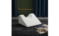 Ergonomic Design Contoured Memory Foam Pillow Reduces Pressure Back Sleeper Pillow Breathable Textile Support Cushion Portable for Surgery Patients