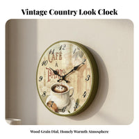 Decorative Wall Clock Silent Sweeping Mechanism Non-Ticking Wall Clock Timekeeping for Living Room, Bedroom, Kitchen