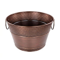 Ice Tub with Handles Tapered Bottle Chiller Portable for Hosts, Bartenders