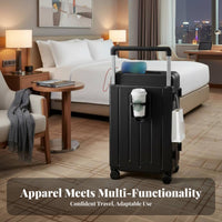 Multifunctional Luggage Wide Stable Handle Hardside Carry-on Lightweight