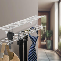 Tie and Belt Organizer Acrylic Wall Tie Rack Transparent
