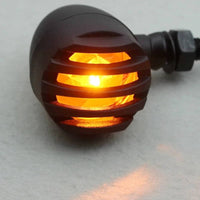 Retro Indicator Light All Metal Body Turn Blinker Light Versatile Motorcycle Turn Blinker for Cafe Racer Builders, Custom Bike Builds