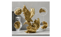 Eagle Figurine Resin Eagle Statue Sculpted for Living Room