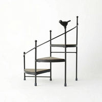 Spiral Plant Stand Tiered Plant Stand with Bird Finial Floor-Standing for Corner