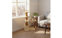 Large Pet Perch System with Space Capsule Stable and Sturdy Pet Perch System with Space Capsule Modern Design for Multiple Cats, Indoor, Living Room