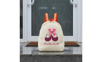 Large Capacity Girls Ballet Backpack Water Repellent Sequin Dance Rucksack Lightweight Princess Ballet Bag for Dancers