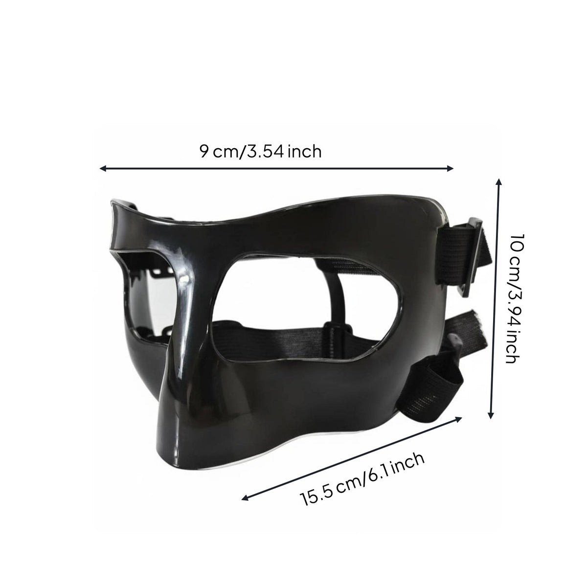 Basketball Facial Guard Lightweight Face Guard PC Material Sports Nose Guard for Athletes, Taekwondo