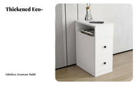 Narrow Drawer Chest Space-Saving Bedside Cabinet Slim dimension for Office, Closet